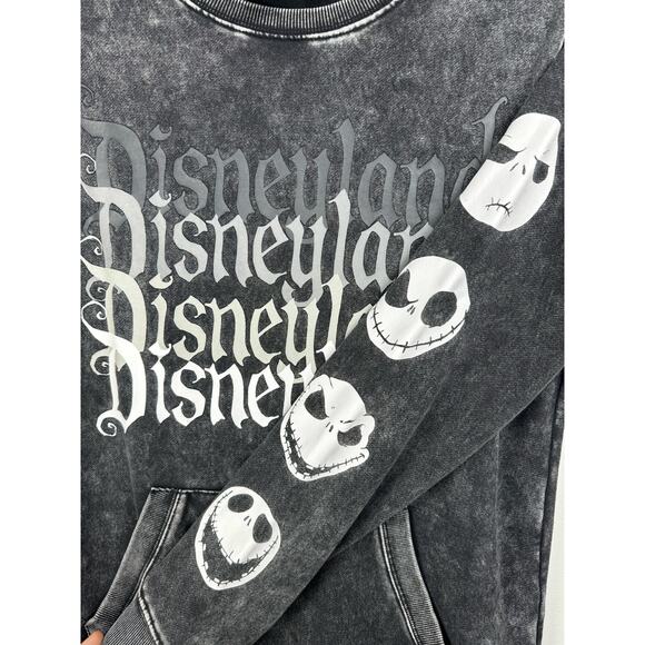 Disney Nightmare Before Christmas Jack Grunge Gothcore Emo Skull Casual Sweater - Picture 3 of 8